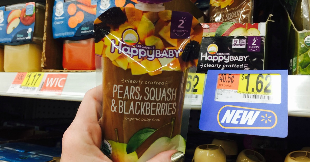New Buy 1 Get 1 FREE Happy Baby Pouch Coupon = Only 81¢ Each at Walmart