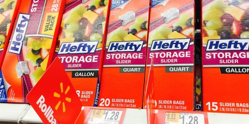 WOW! Hefty Slider Bags Only 6¢ Per Box At Walmart (After Cash Back)