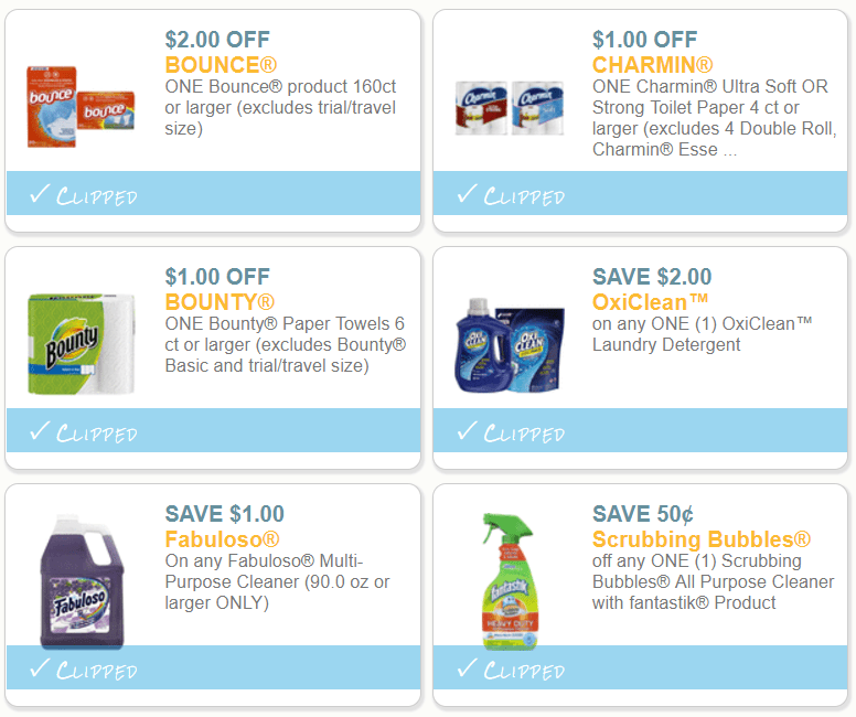 Top 6 Household Coupons to Print NOW