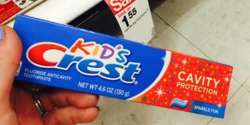 WHOA! Kid’s Crest Toothpaste as Low as 5¢ at Target (After Cash Back) + More