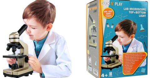 Amazon: Kids Educational Microscope Kit Only $20.70 (Includes 50 Accessories)