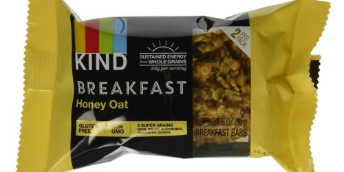 Amazon Prime: KIND Breakfast Bars 32-Count Box ONLY $13 Shipped (41¢ Per Bar)