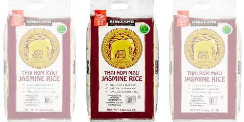 Amazon Prime: Kirkland Jasmine Rice 25 Pound Bag Only $12.06 (Almost $8 Less Than Costco!)