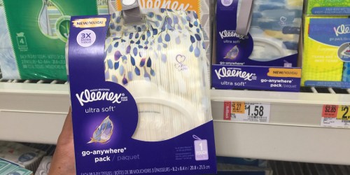 *HOT* Walmart Rollback Deal! Kleenex Go-Anywhere Packs ONLY $1.58 Or Less