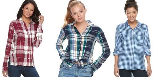 Kohl’s Cardholders: SO Junior Button Down Shirts $10.49 Shipped (Regularly $36)