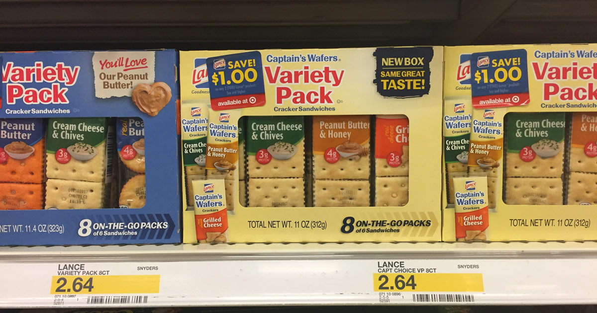 Target: Lance Snack Crackers 8-Packs Just $1 After Cash Back (Perfect ...