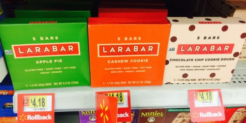 Walmart: Larabar Gluten-Free Bars 5-Count Pack Only $1.68 (After Cash Back)