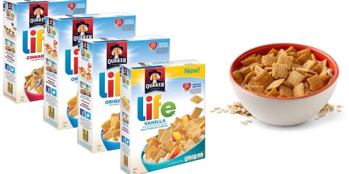 Amazon: Quaker Life Cereal 4-Pack Only $5.83 Shipped (Just $1.46 Per Box)