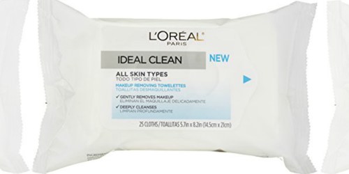 Amazon: L’Oreal Paris Makeup Removing Towelettes 25-Count Only $2.24 (Add-On Item)