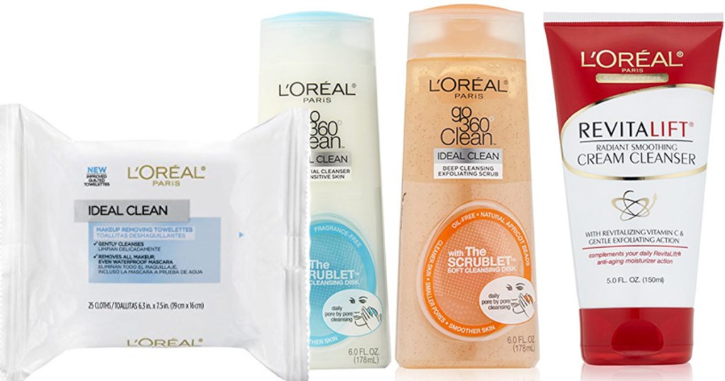 l'oreal skincare in a row