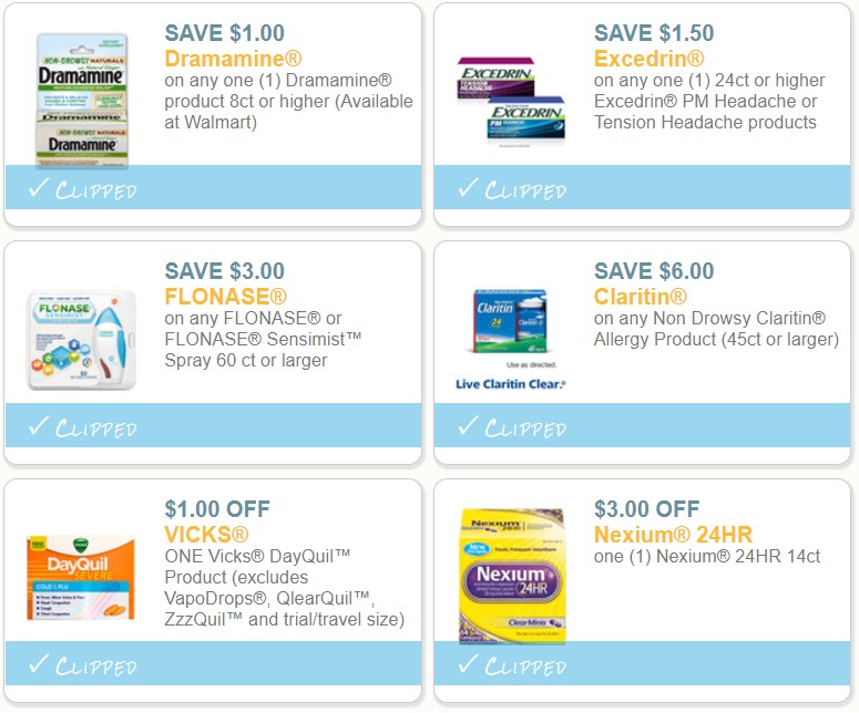 Top 6 Medicine Coupons to Print NOW (Save on DayQuil, Excedrin & More