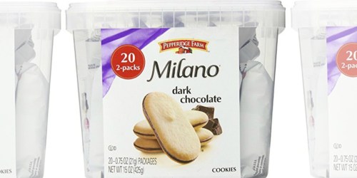 Amazon: Twenty Pepperidge Farm Milano Cookies 2-Packs Just $5.58 Shipped (ONLY 28¢ Per Pack)
