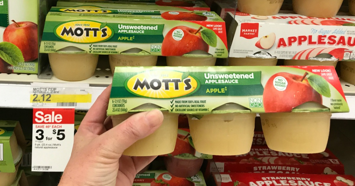 Target Shoppers Mott S Applesauce 6 Packs Only 1 Just 17 Per