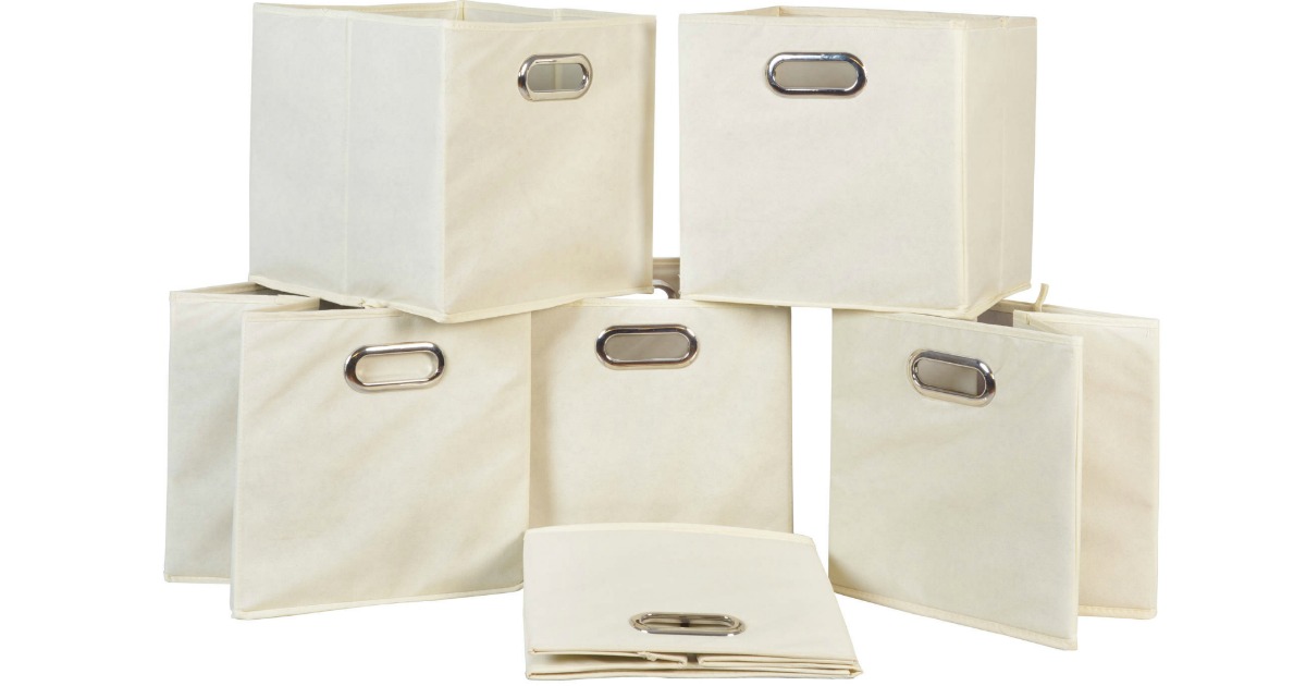 SIX Foldable Storage Bins Only 12 (Regularly 20)