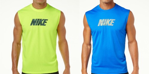 Macy’s.com: 70% Off Men’s Nike Clothing = $10 Sleeveless T-Shirt (Regularly $34) + More