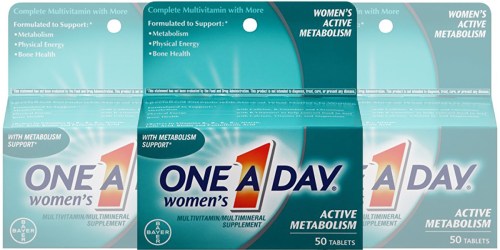 Amazon: One-A-Day Women’s Active Metabolism 50-Count Multivitamins Only $3.98 (Add-On Item)
