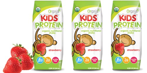 Amazon: 12-Count Orgain Kids Strawberry Protein Shakes Just $6.84 Shipped (ONLY 57¢ Per Shake!)