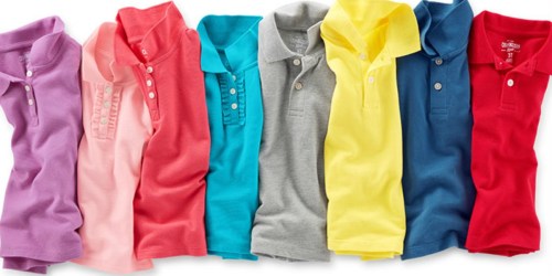 THREE OshKosh B’Gosh Uniform Polo Shirts Only $16 (Just $5.33 Each)