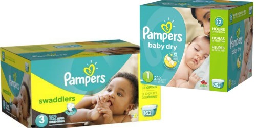 Jet.com: 50% Off Pampers Diapers = Swaddlers 162 Count Box Just $24.76 Shipped & More