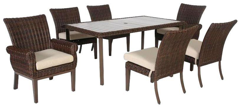 Home Depot Hampton Bay 7Piece Patio Dining Set + Cushions Only 299.50 (Regularly 599) & More