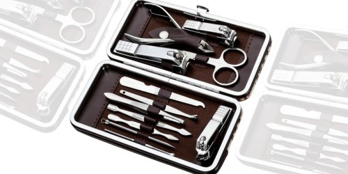 Amazon: 12-Piece Professional Grooming Kit w/Case ONLY $7.91 (Great for Traveling)