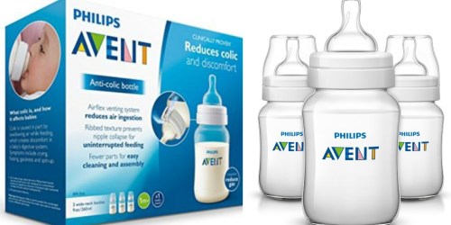 Philips Avent Anti-colic Baby Bottles 3-Pack Only $9.54 (Great for Tummies)