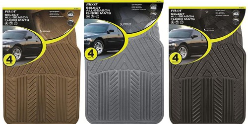 Sears.com: Pilot Automotive 4-Piece Rubber Floor Mat Sets Just $9.99 (Regularly $19.99)