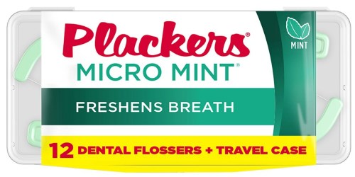 Amazon: Plackers 12-Count Micro Flossers with Travel Case Only $1.05 Shipped