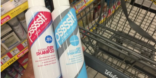NEW $1/1 Psssst! Dry Shampoo Coupon = Only $3.53 each at Walgreens (After Cash-Back)