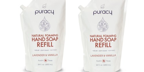 Amazon: Puracy Natural Foaming Hand Soap 64oz Refill Packs Only $9 Each Shipped (Great Reviews)