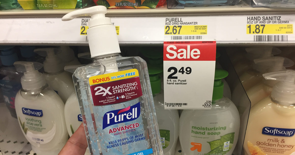 Goodbye Germs! Purell Advanced Hand Sanitizer Just 37¢ at Target After