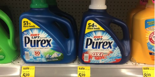Walgreens: BIG Purex Laundry Detergent 150 oz Bottles Only $3.72 Each (After Cash Back)