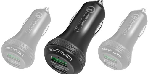 Amazon: RAVPower Quick Car Charger Only $7.99 (Includes 2 Ports)