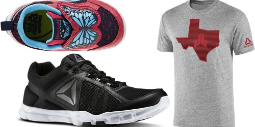 Reebok: Up to 40% Off Labor Day Sale = 2 Pairs of Shoes AND 2 Tees Just $56.94 Shipped