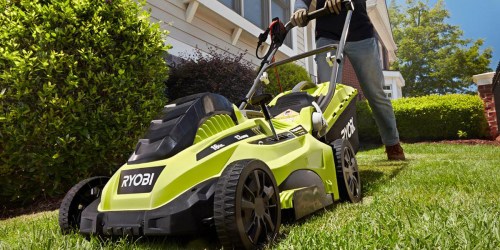 Home Depot: Ryobi 16″ Corded Electric Lawn Mower Just $99 Shipped