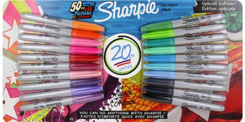 Sharpie Fine Point Markers 20-Count Pack Only $7.99 Shipped (Regularly $35.91)