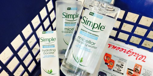 Walgreens Shoppers! 50% Off NEW Simple Water Boost Skincare (Great for Sensitive Skin)