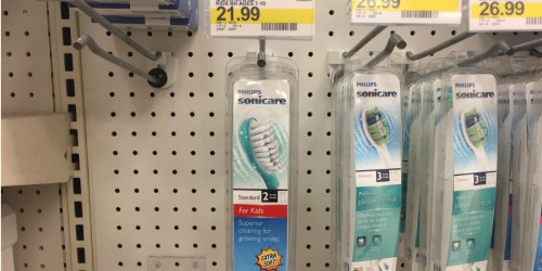 High Value $20/2 Philips Sonicare Coupon = Kids’ Brush Heads 2-Pack Only $11.99 at Target