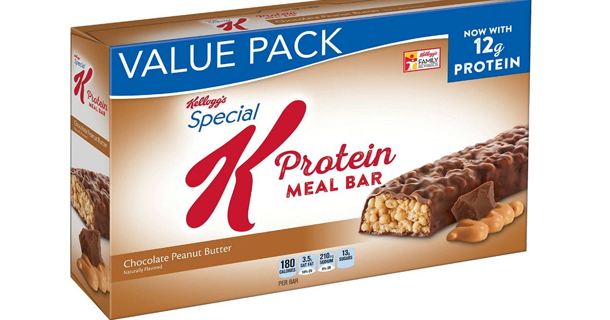 Amazon Special K Protein Meal Bars 12Count Box Only 4.94 Shipped (Just 41¢ Per Bar)