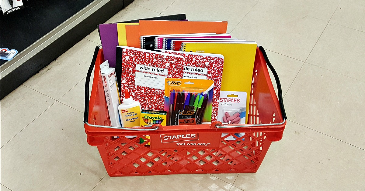 Staples: Folders and 1-Subject Notebooks Only 15¢ (Starting 8/20 ...