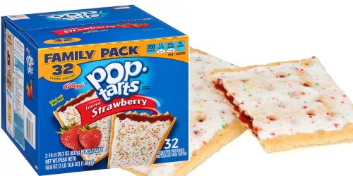 Amazon: Kellogg’s Pop-Tarts Strawberry 32-Count Box Only $4.27 Shipped