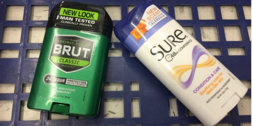 Score Nice Deals on Sure & Brut Deodorant at CVS & Walgreens
