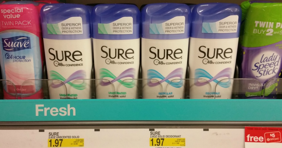 Target Sure Deodorant ONLY 77¢