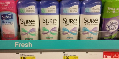 Target: Sure Deodorant ONLY 77¢