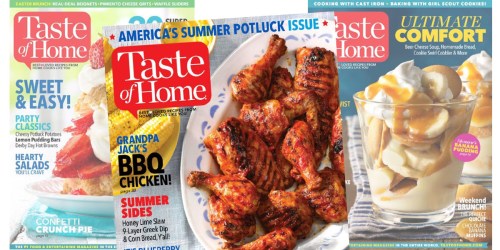 In a Dinner Rut? Taste Of Home Magazine Just 63¢ Per Issue (Includes Digital Access)
