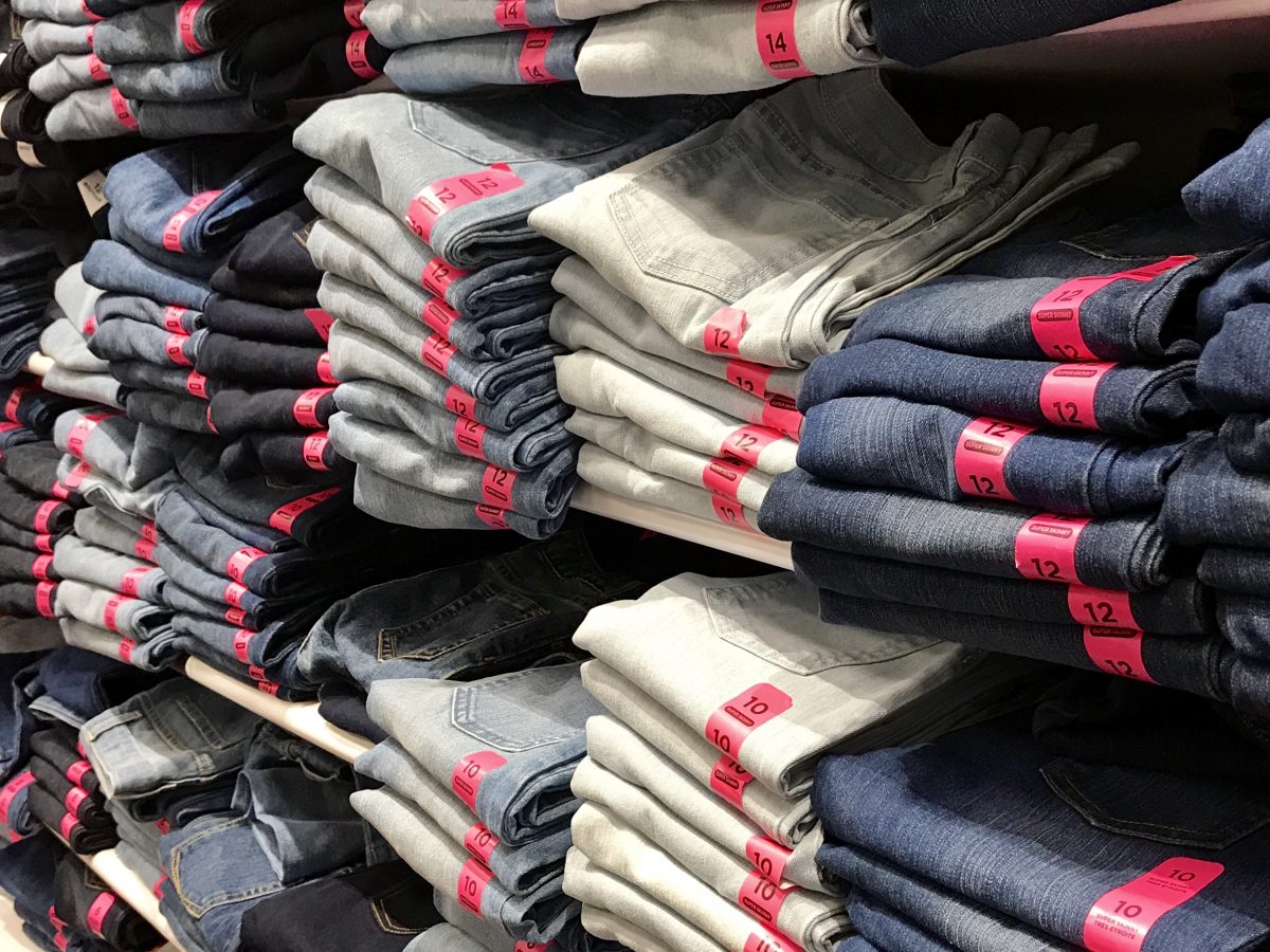 stacks of jeans