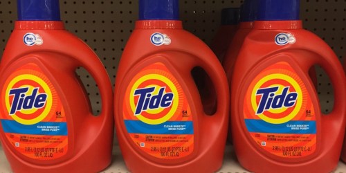 Target.com: Large Tide Laundry Detergent 100 oz Bottles Only $7.66 Each Shipped (After Gift Card)