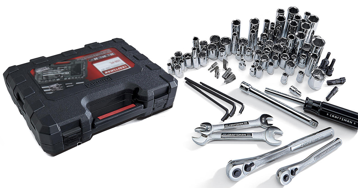 Sears Craftsman 108Piece Mechanics Tools Set Only 44.99 (Regularly