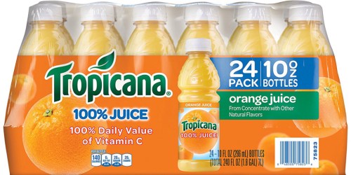 Amazon: 24 Pack Tropicana Orange Juice Bottles Only $10.20 Shipped (Just 43¢ Each)
