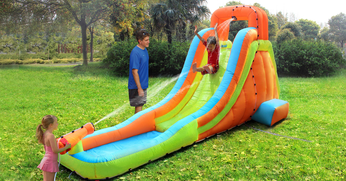 Academy Sports O'Rageous Turbo Slide Inflatable Water Slide Just 109.